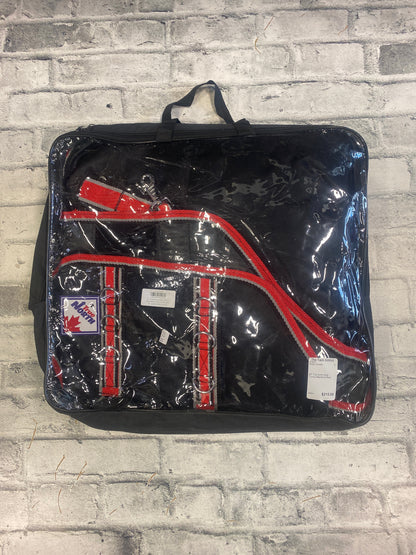 69" True North 350g Turnout Blanket w Neck Black/Red