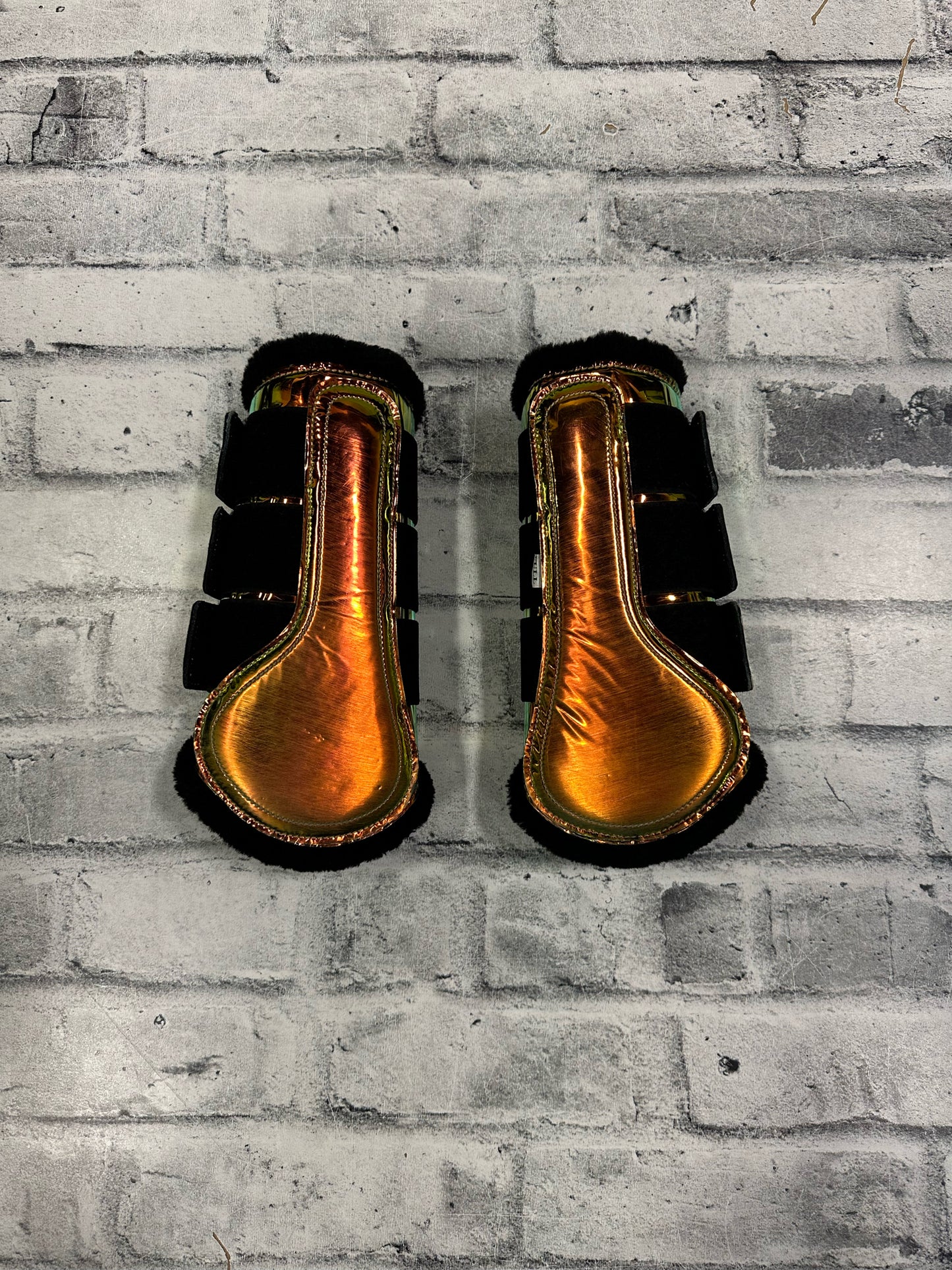 R&R Brushing Boots Metallic Yellow/Orange F