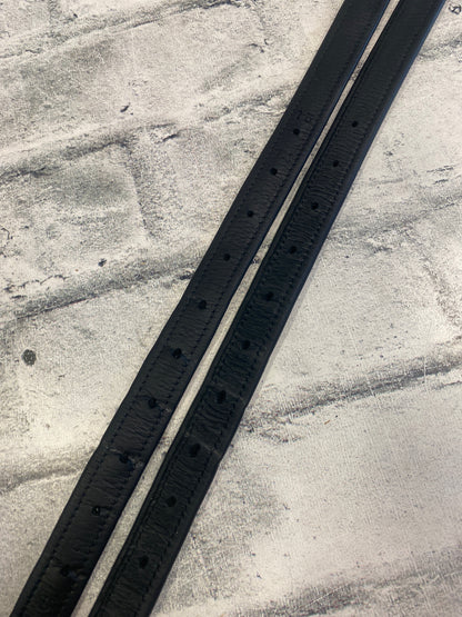 58" Forestier Stirrup Leathers Black