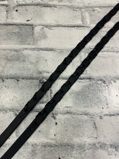Laced Reins Black