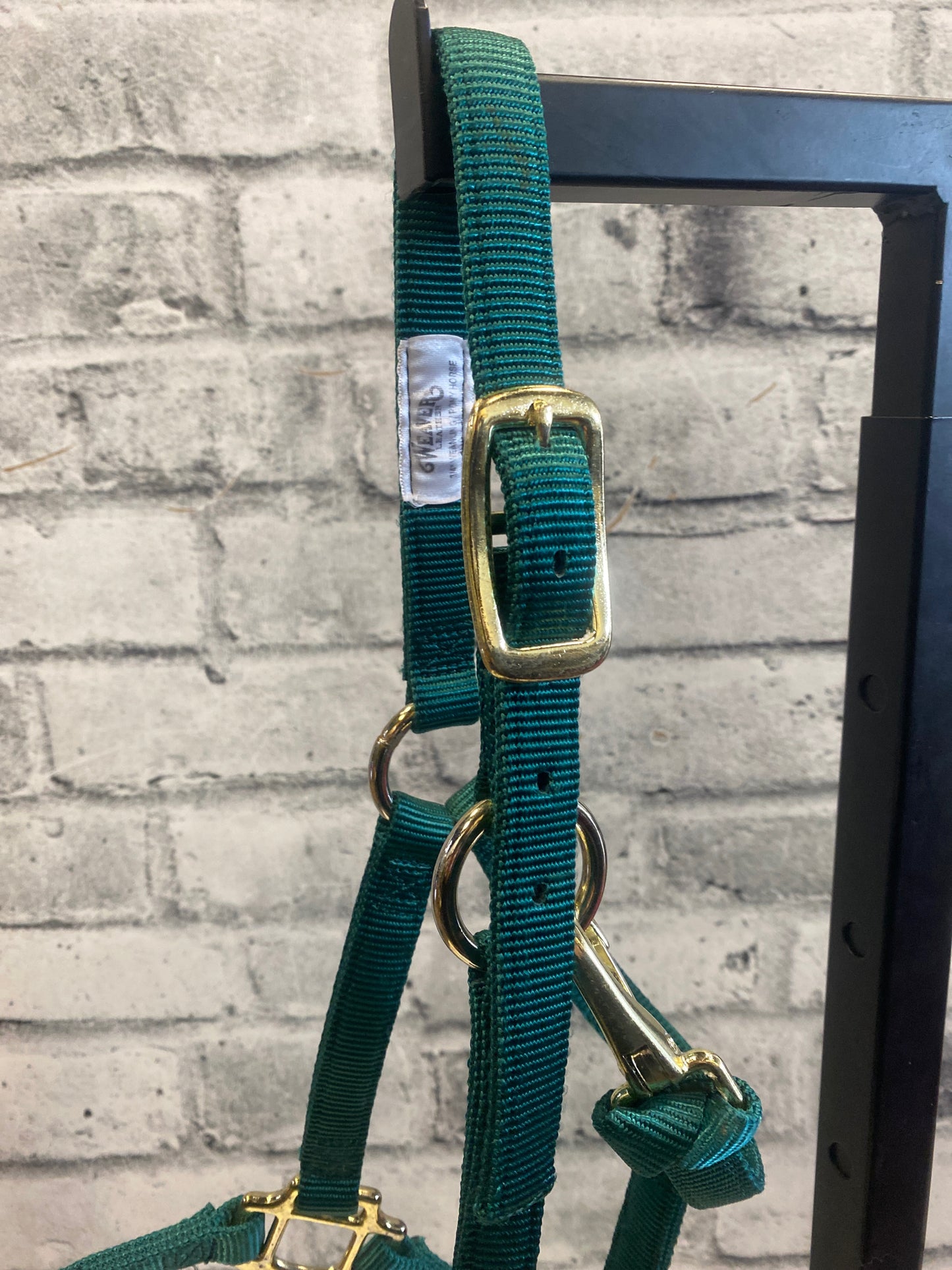 Weaver Nylon Halter Green Weanling/Pony