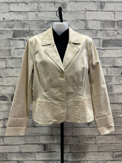 Hot Rod Art Ella Langley Painted Blazer Beige M