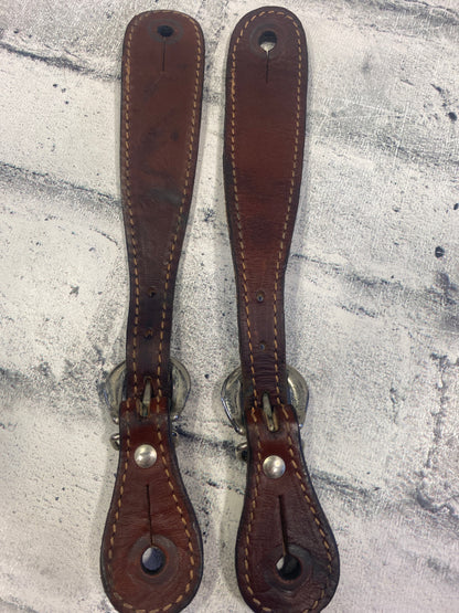 Reversible Spur Straps Brown/Dot