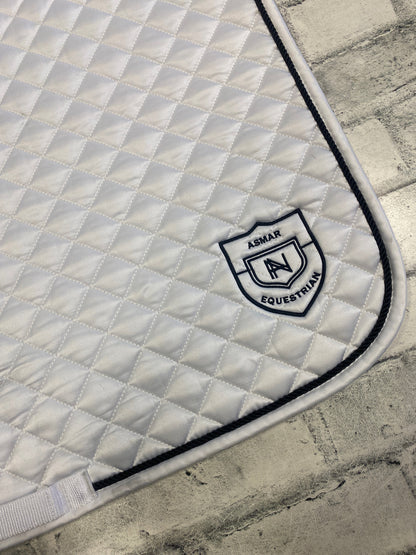 Asmar Dressage Saddle Pad White/Black F