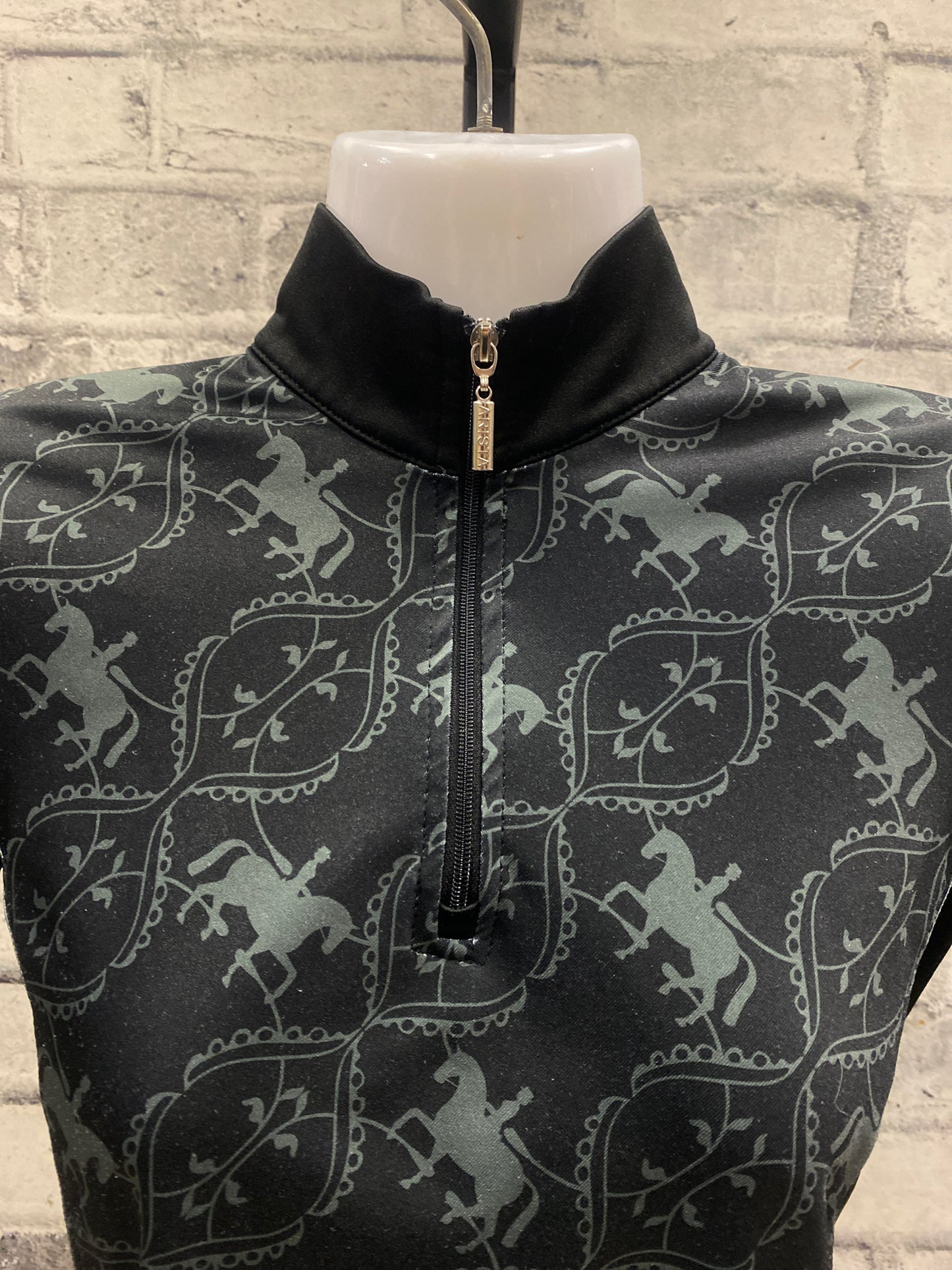 Arista LS Technical Shirt Dressage Horse Print XS