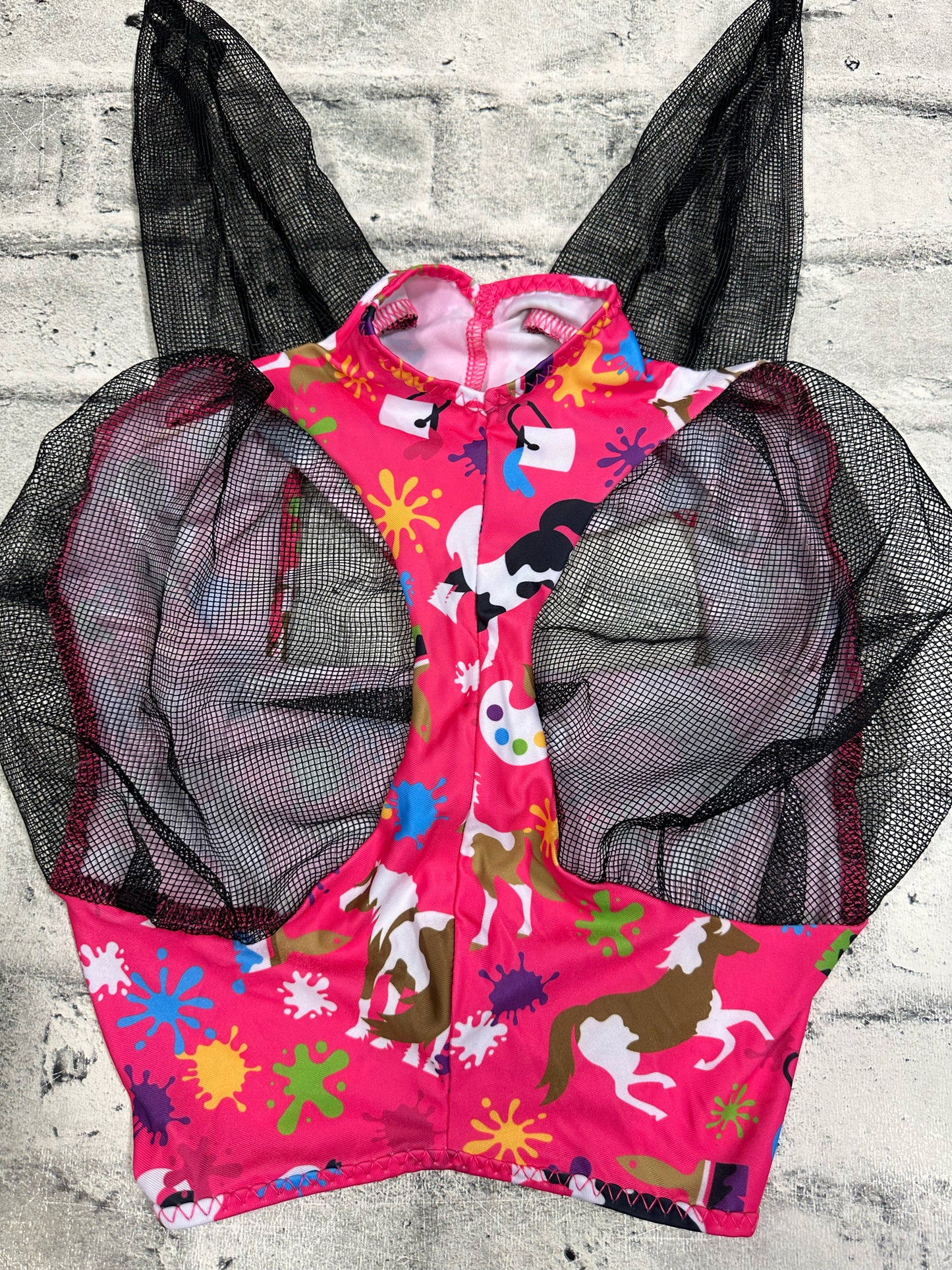 Supra Lycra Fly Mask Pink H NEW