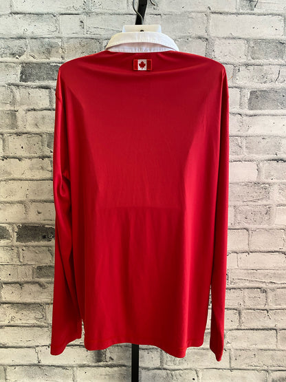 Asmar LS Polo Shit Team Canada Red L