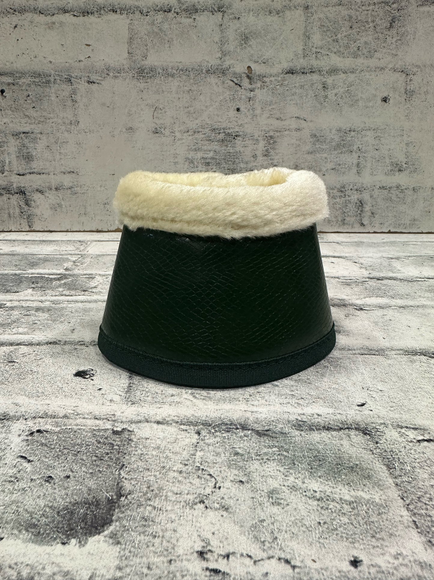 Equestrian Stockholm Green Croc Bell Boots Cob NEW