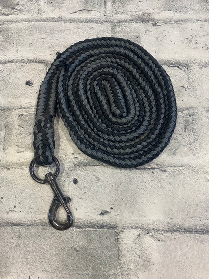 LeMieux Nylon Halter + Lead Grey/Black Full