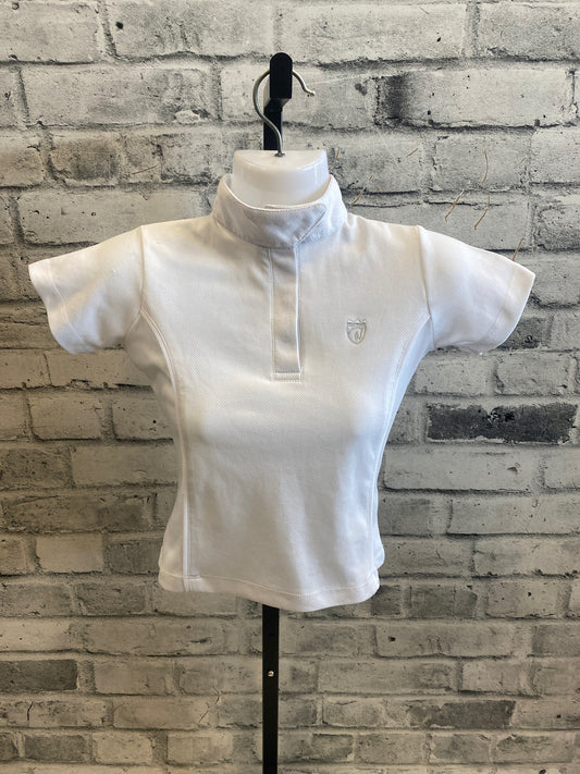 Elation Platinum SS Show Shirt White Childrens XS