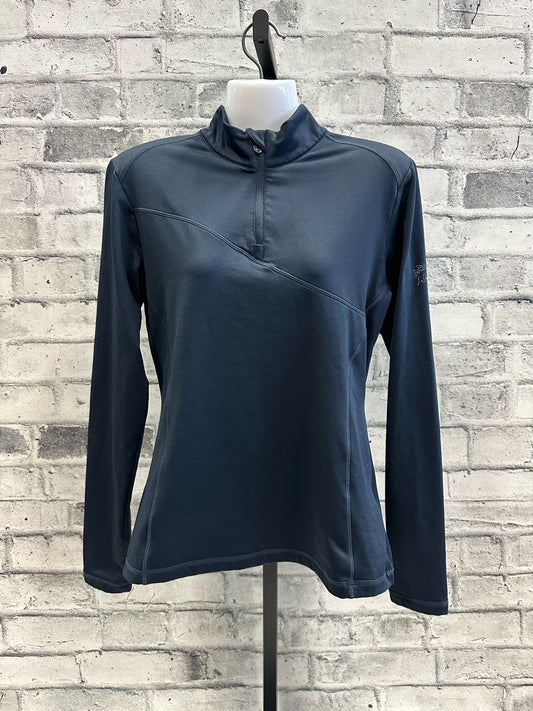 TemtEQ 1/4 Zip LS Shirt Navy M