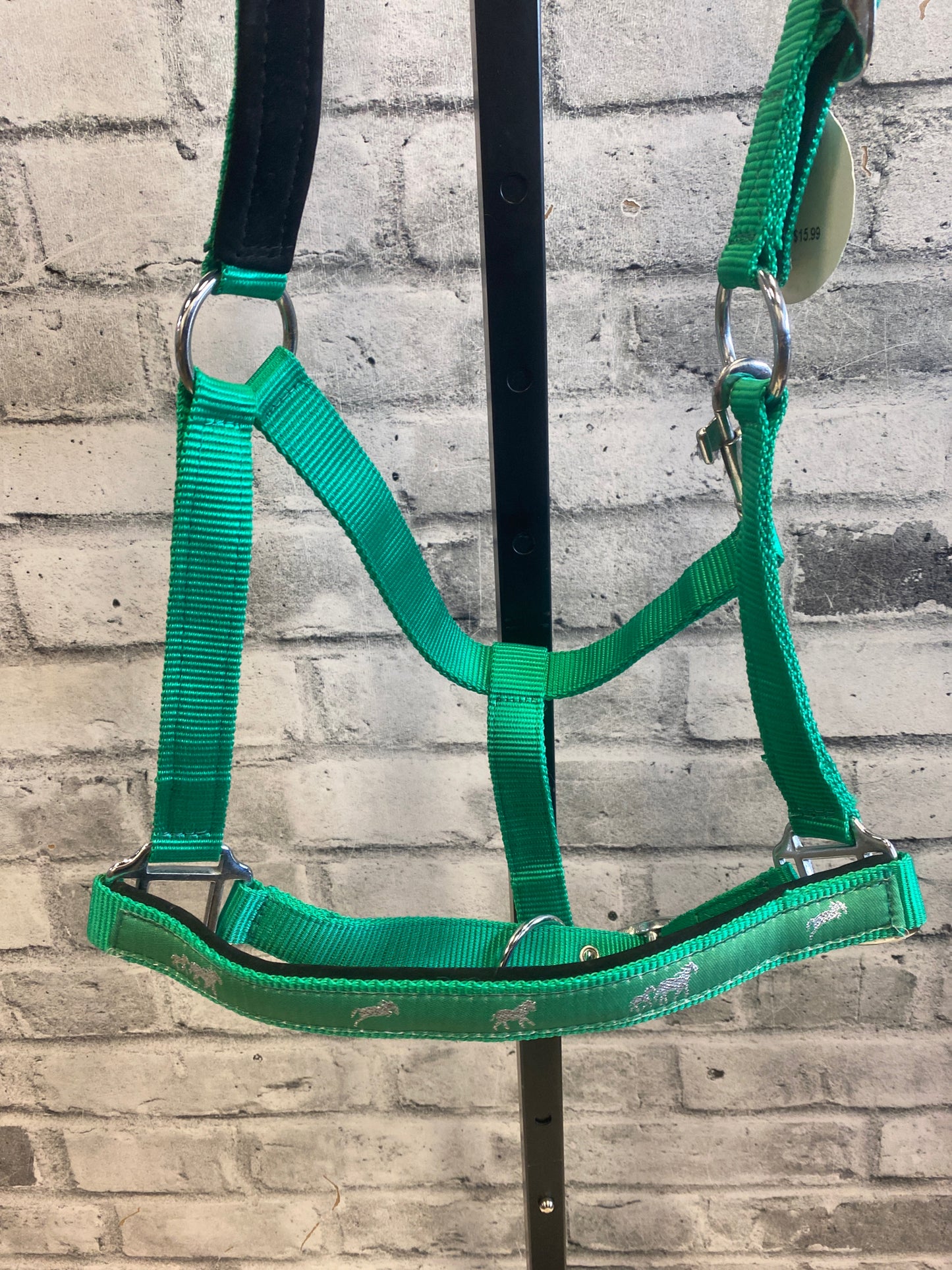 C & G Padded Nylon Halter Green F NEW
