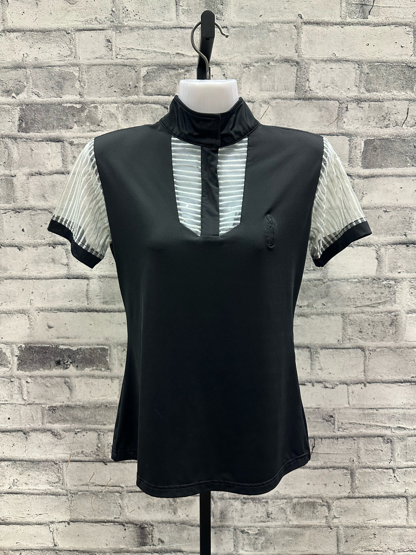 Milestone SS Mesh Riding Black Blue M