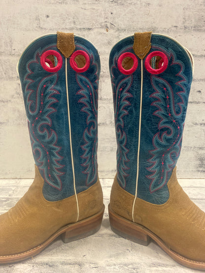 Ariat Futurity Western Boots Roughout/Teal 9.5B