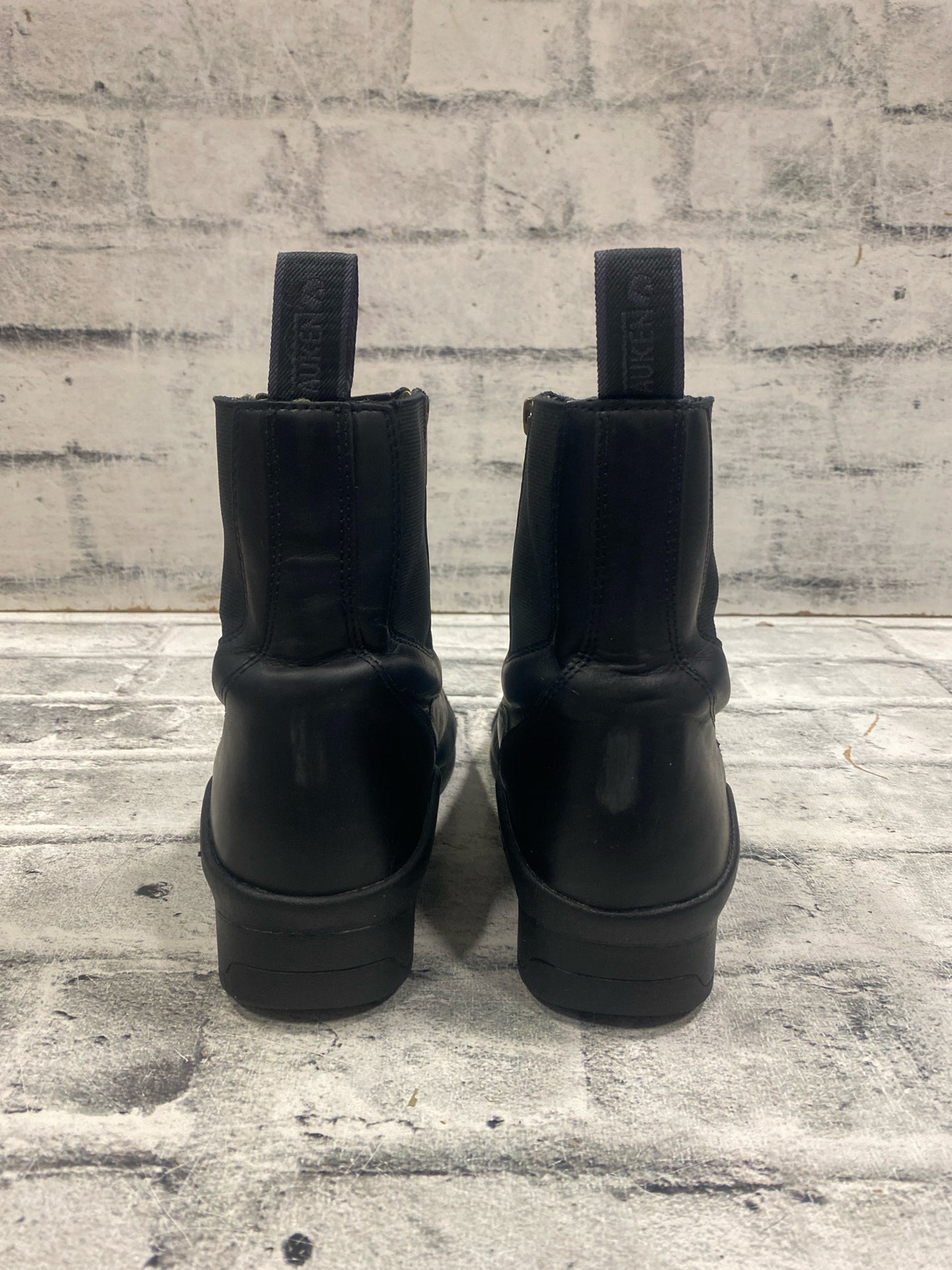 Auken Zip Up Paddock Boots Black 7