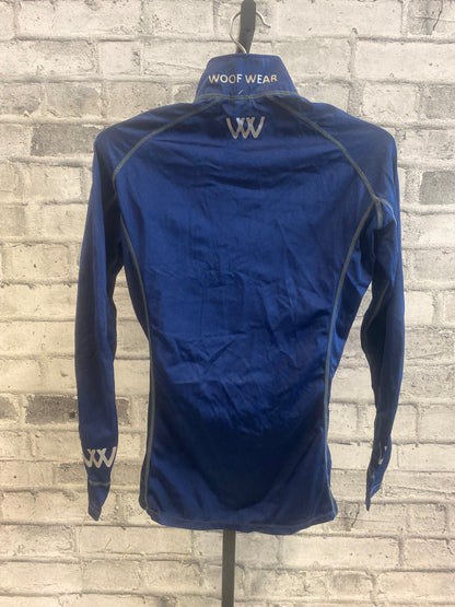 Woof Wear 1/4 Zip LS Shirt Navy M