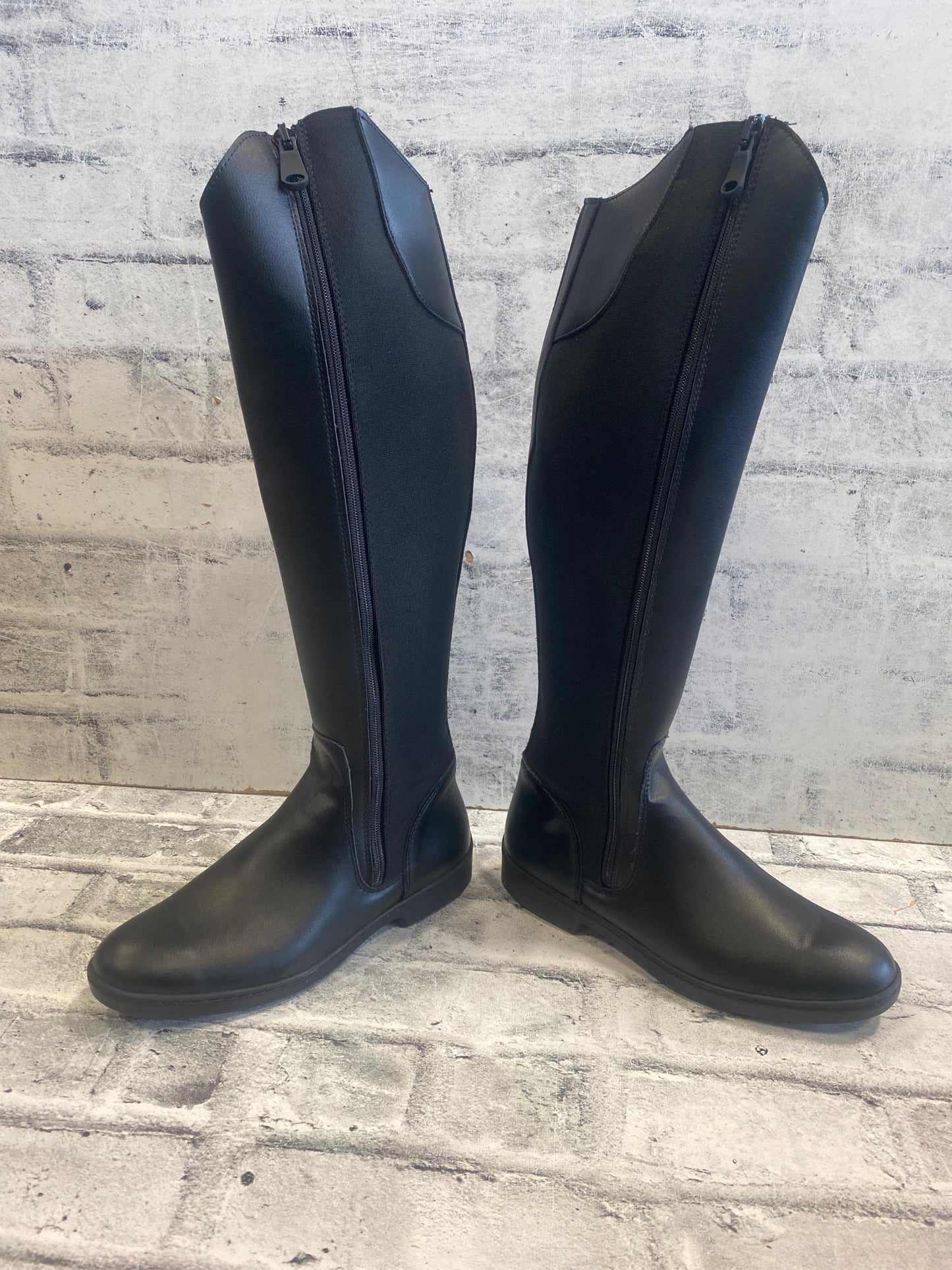 Decathalon Zip Tall Boots Black 10.5