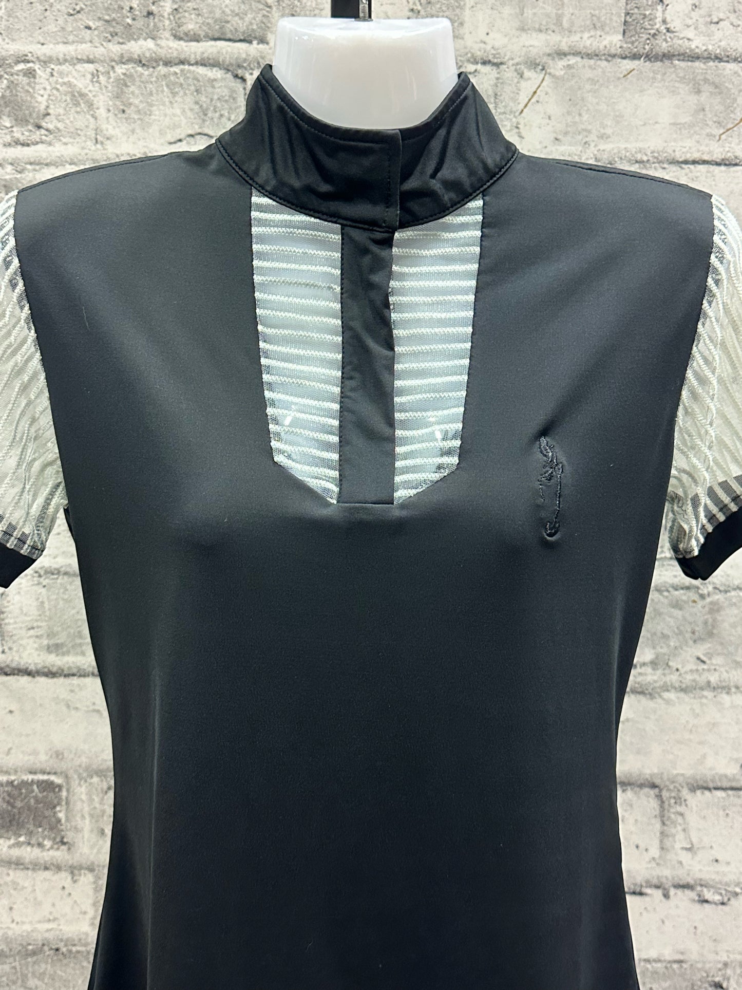 Milestone SS Mesh Riding Black Blue M