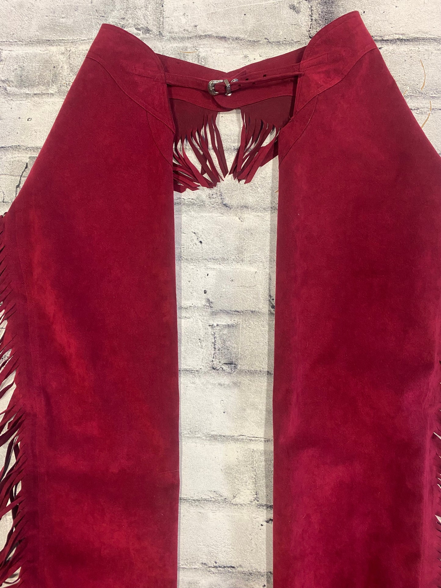 Ultra Suede Show Chaps Red