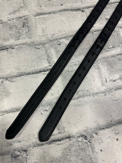 60" Nylon Core Stirrup Leathers Black