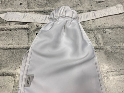 All Tied Up Stock Tie White w/ Grey Accents