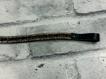 15" Equiture Purple Velvet/Gold Browband