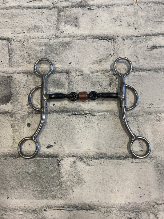 5" Circle R Reining Bit with Copper Roller