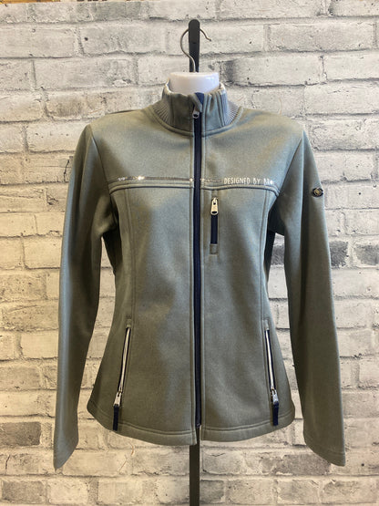 BR Zip Up Sweater Grey/Sequin M