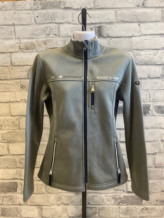 BR Zip Up Sweater Grey/Sequin M