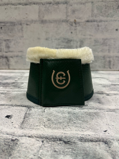 Equestrian Stockholm Green Croc Bell Boots Cob NEW