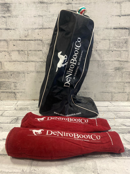 Deniro Feild Boots Black 8 H17.5" C13"