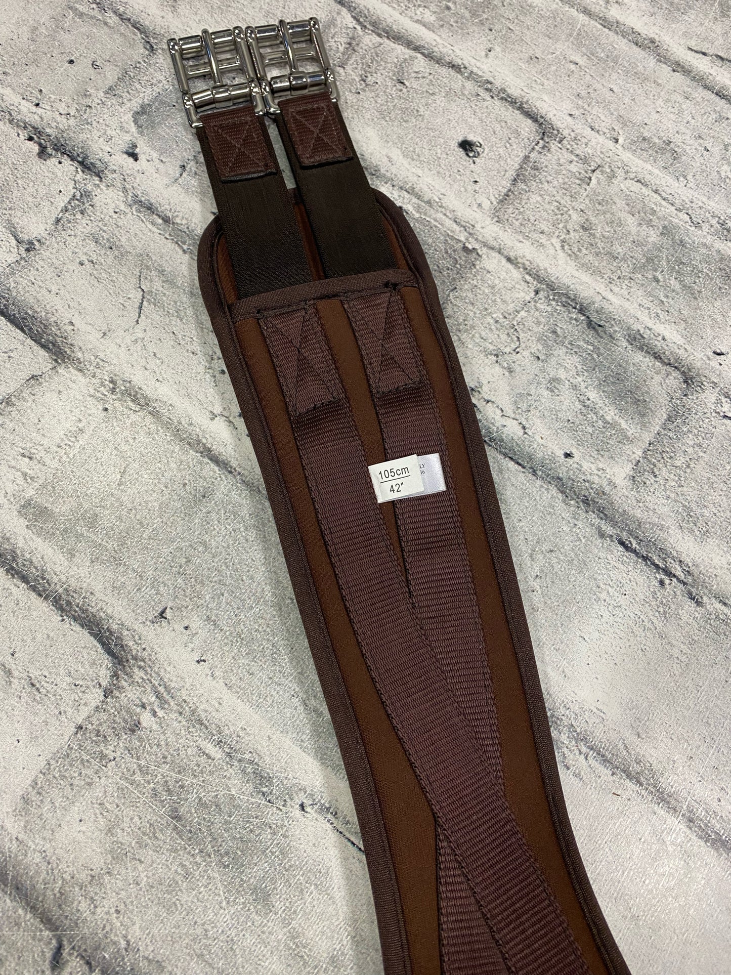 42" Shedrow Memory Foam Girth Brown