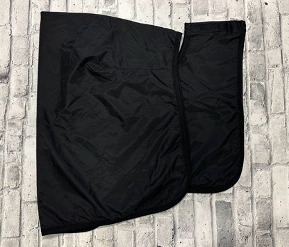 Waterproof Quarter Sheet Black Embroidered L