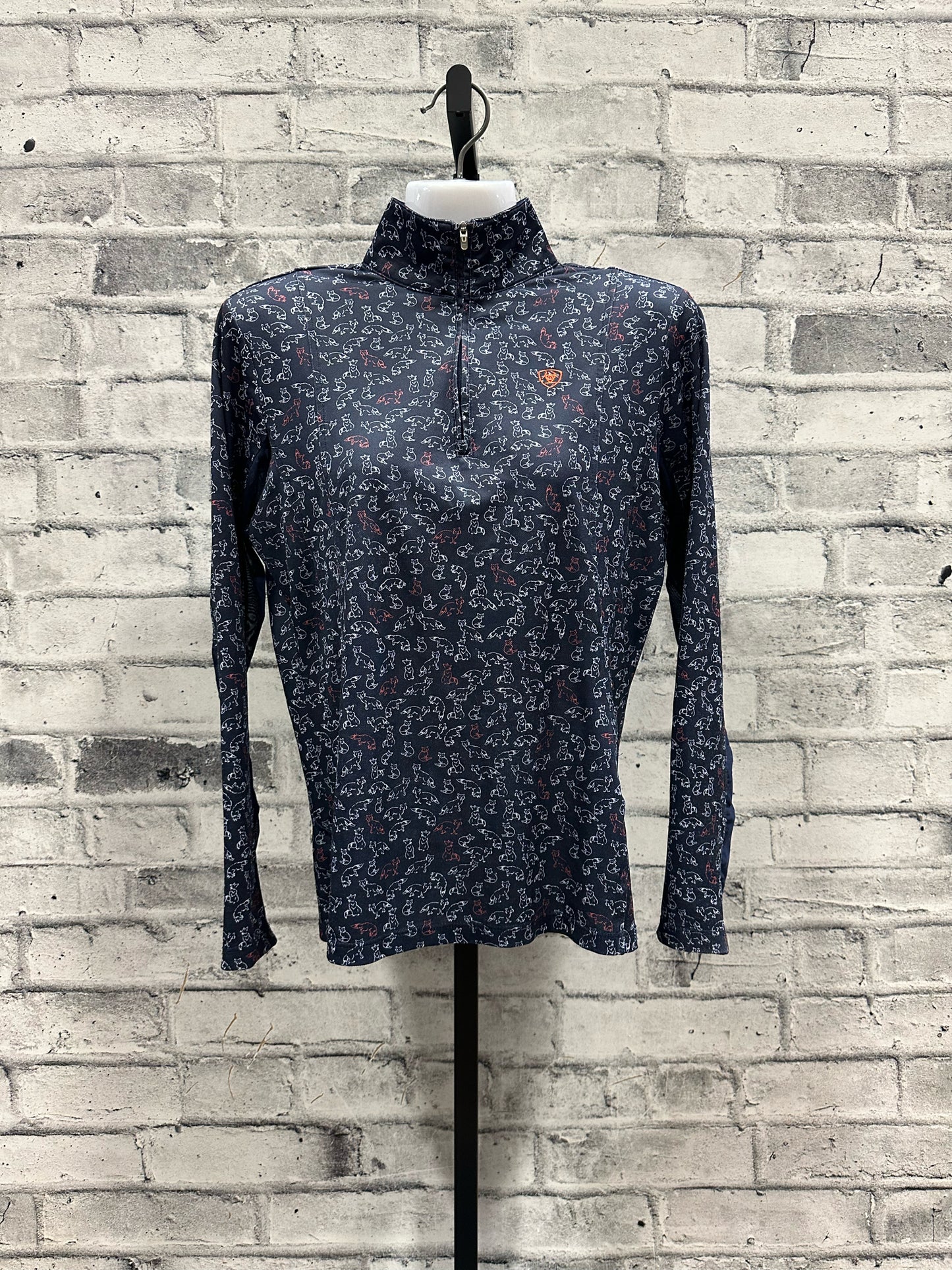 Ariat LS Sunshirt Navy Fox S