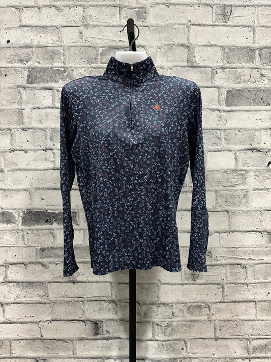 Ariat LS Sunshirt Navy Fox S