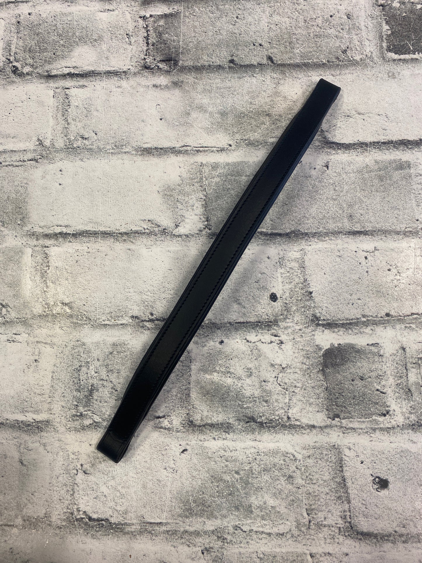 Padded Leather Browband Black 15"