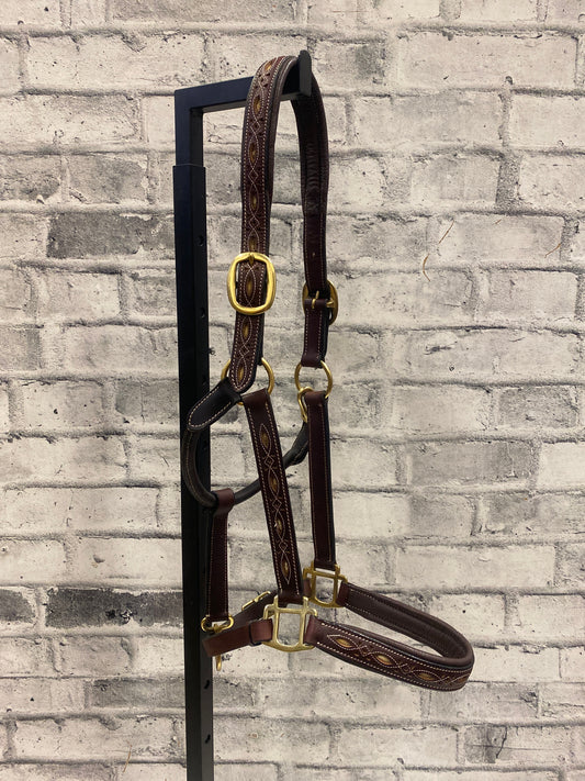 Ger-Ryan Tooled Leather Halter WB