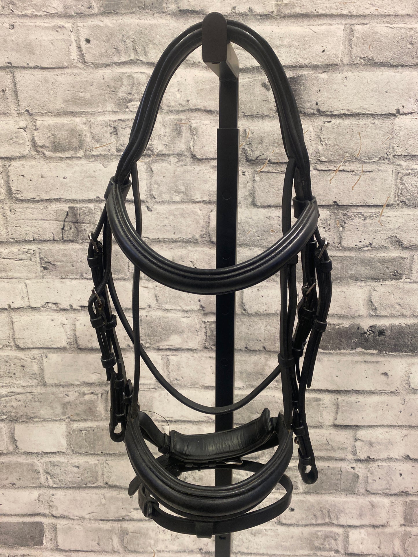 Jeffries Anatomic Dressage Bridle Black F