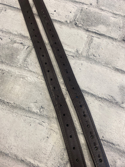 52" BR Nylon Core Stirrup Leathers Brown