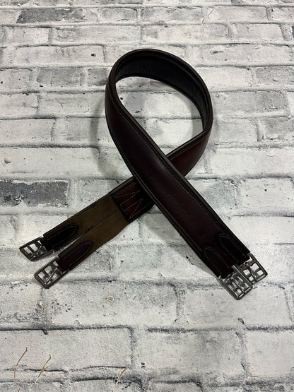 52" Americana Leather Girth Brown w/ One Side Elastic