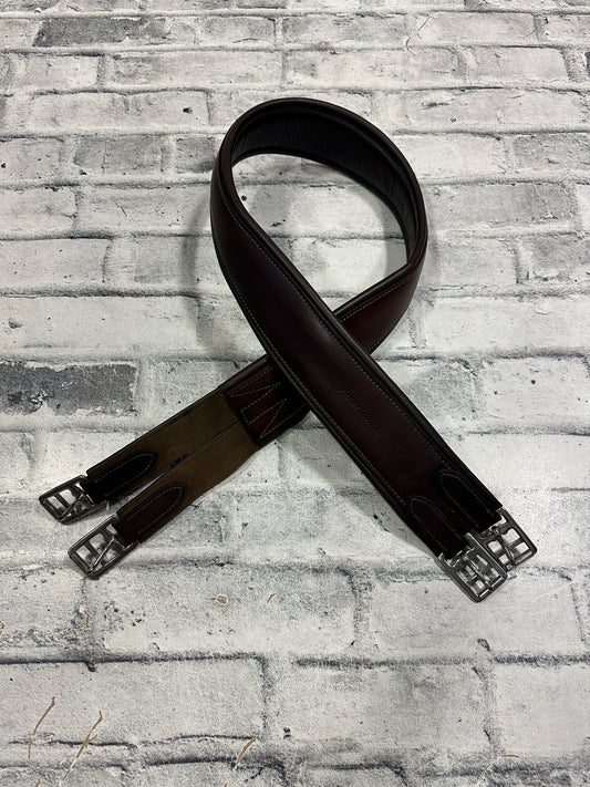 52" Americana Leather Girth Brown w/ One Side Elastic