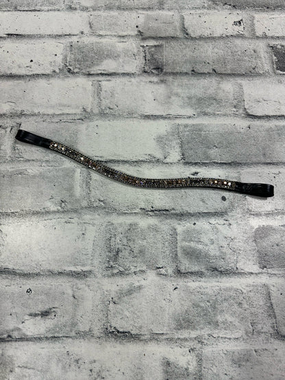 15" Equiture Swaroski Rose Gold/Pink Curve Browband