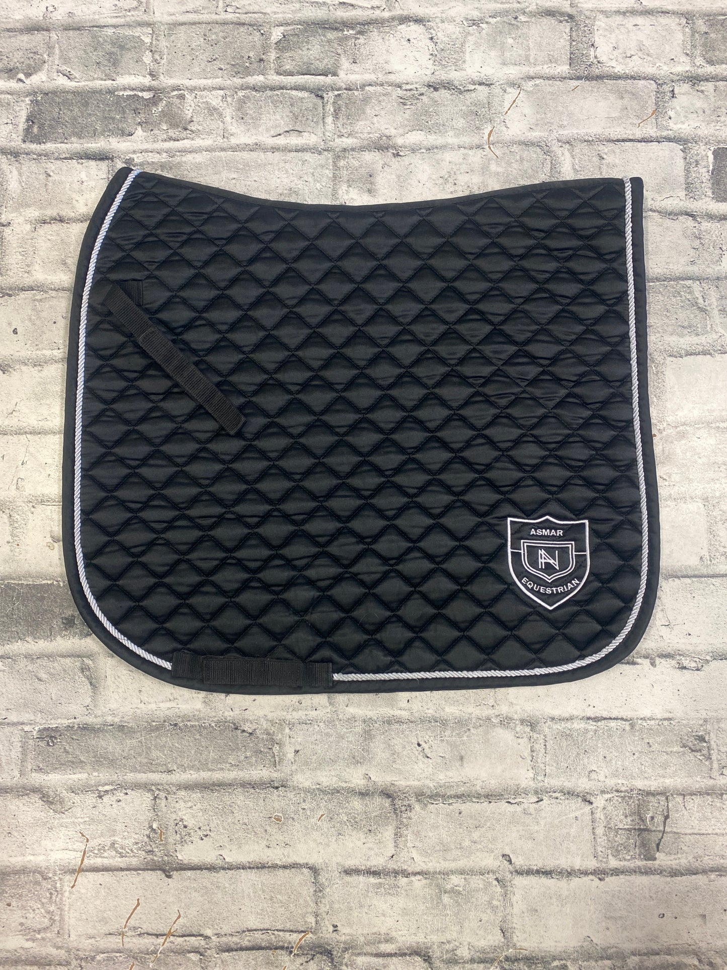 Asmar Dressage Saddle Pad Black/White F