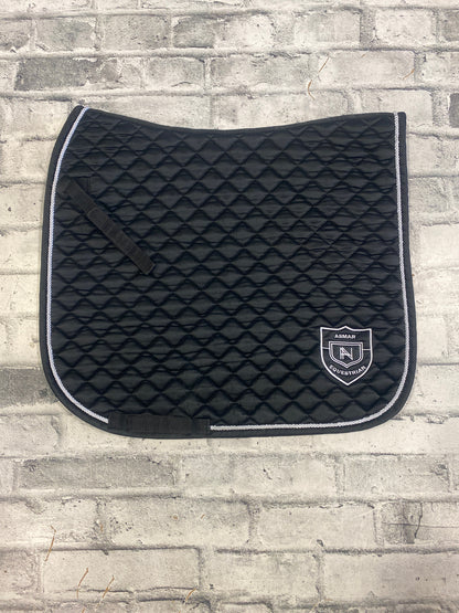 Asmar Dressage Saddle Pad Black/White F