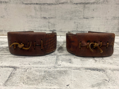 3" Basketweave Leather Stirups