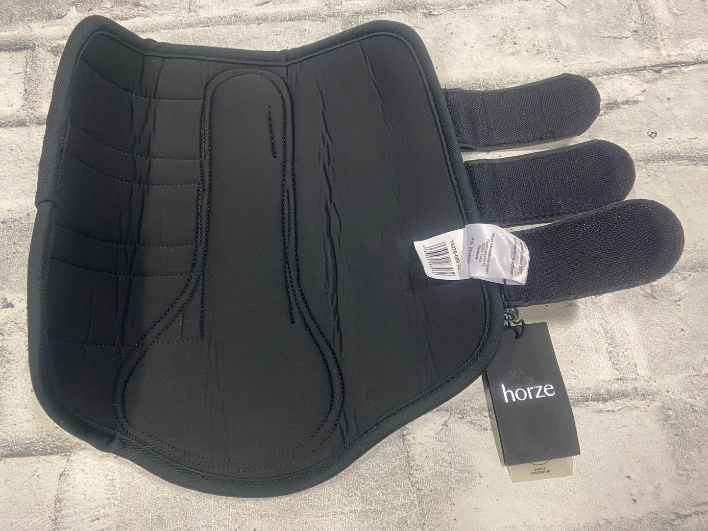 Horze Black Patent Leather Brushing Boots XL NEW