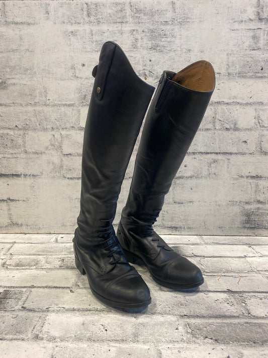 Ariat Heritage Contour Field Zip Boots 8B Black
