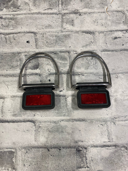 4.75" Stirrup Irons w/ Reflectors