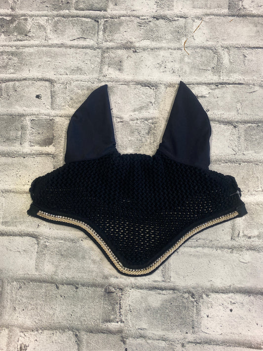 Shedrow Fly Bonnet Black w Crystals WB