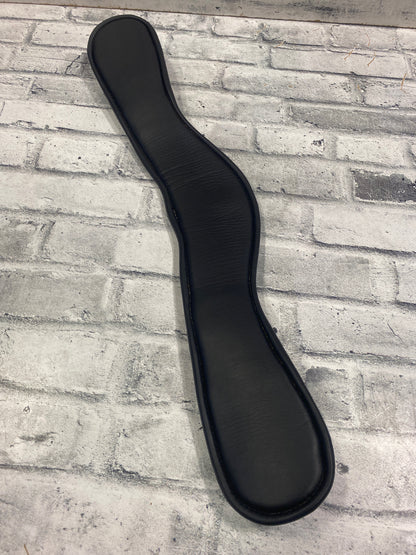 24" NSC Anatomic Leather Dressage Girth Black